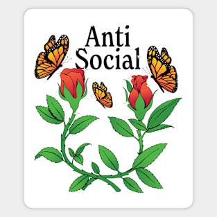 Anti Social Butterfly Magnet